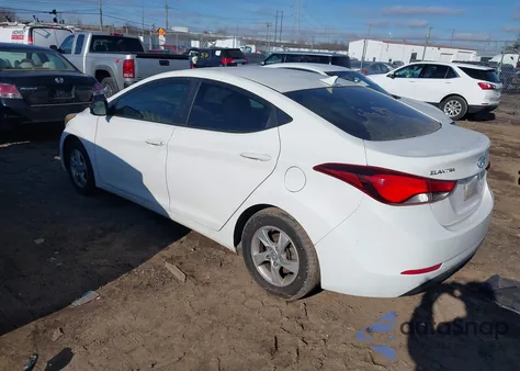 2014 Hyundai Elantra Se from USA, damaged, VIN 5NPDH4AE2EH484033